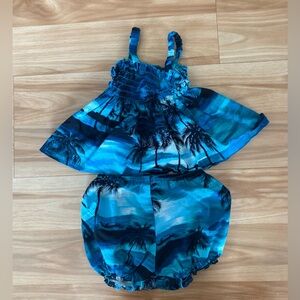 RJC Hawaiian Tropical Toddler Smocked Top and Bottom, 24 months